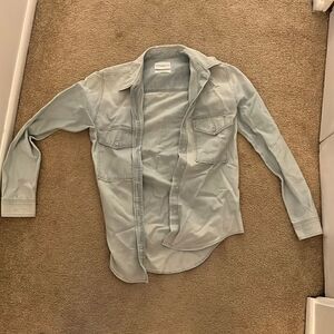 Aritzia New Xxs Denim Buttondown